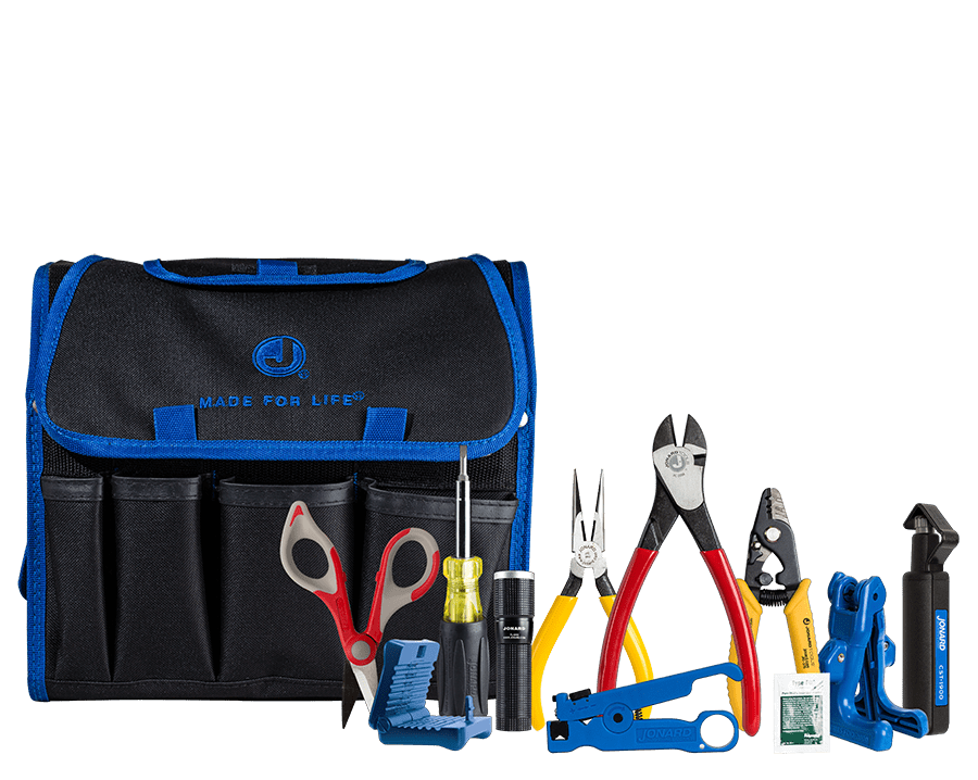Kit de preparación y manejo de fibra optica
